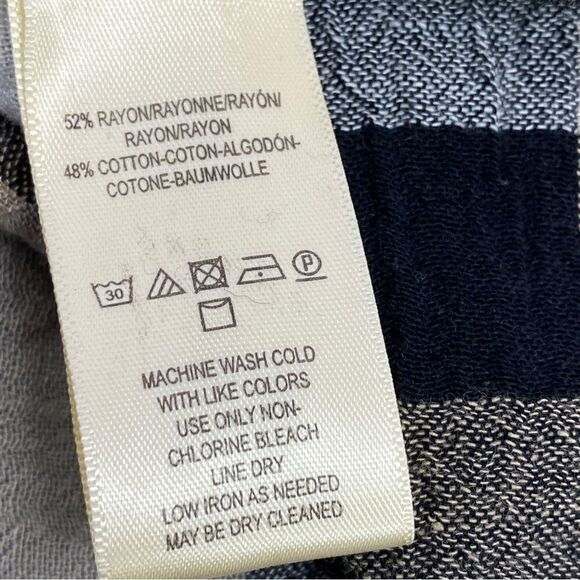 Maeve Anthropologie Plaid Kimono Tunic Dress Tie WaistTan Black Small - Picture 13 of 14